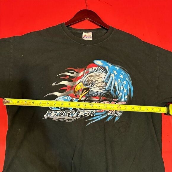 Sturgis Bike‎ Week Eagle T-Shirt Men's XL Black Graphic - Picture 8 of 9